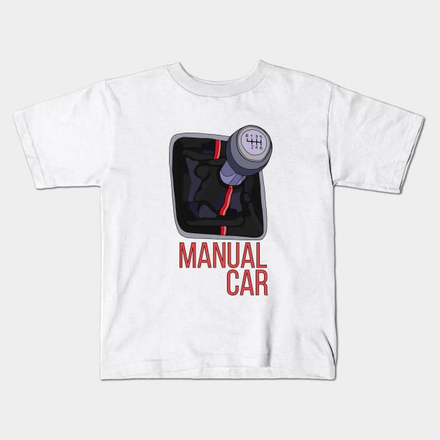 Manual Car Kids T-Shirt by DiegoCarvalho